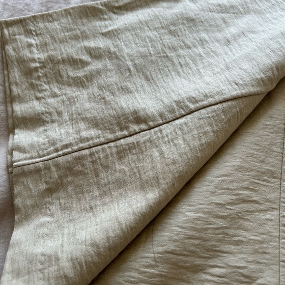 H&M Straight-Leg Linen-Blend Trousers - BNWT - sz 6 - Picture 8 of 9